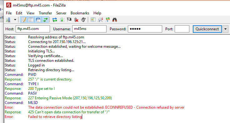 Ftp connection refused by server filezilla server cisco simulations software