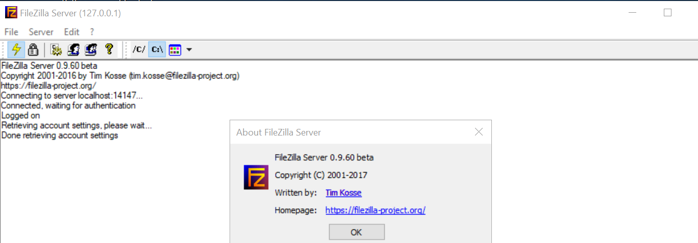 Regnfuld emne Godkendelse 12611 (Not able to access folder shared via Filezilla) – FileZilla